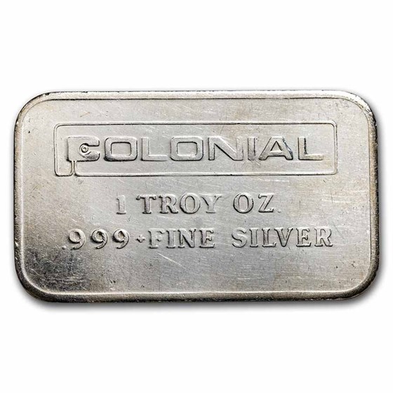 1 oz Silver Bar - Engelhard (Colonial Refining, Inc,) 1 oz Silver Bar - Engelhard (Colonial Refining, Inc,)