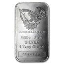 1 oz Silver Bar - Engelhard (Tall-Eagle Design)