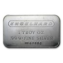 1 oz Silver Bar - Engelhard (Wide Logo, 5-digit, Frosted Back)