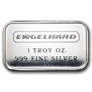 1 oz Silver Bar - Engelhard (Wide, No Serial #, Frosted Reverse)