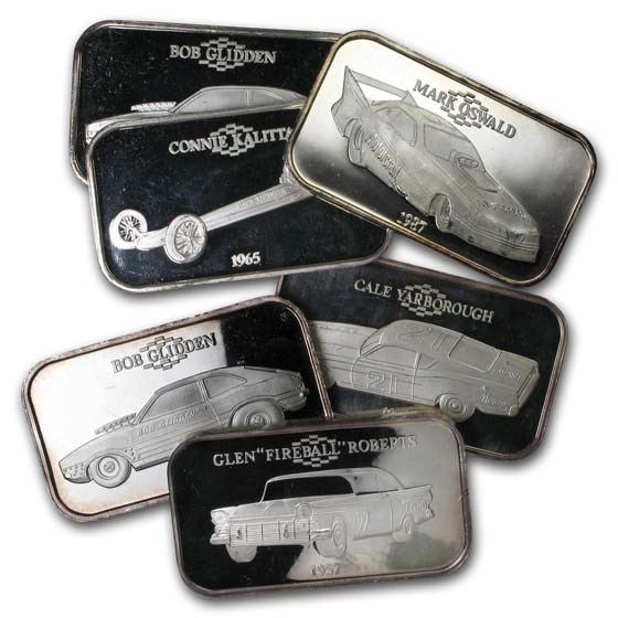 1 oz Silver Bar - Fast Ford (Random Motif)