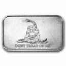 1 oz Silver Bar - Gadsden Flag (Don't Tread On Me)