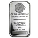 1 oz Silver Bar - Great American Mint (GAM)