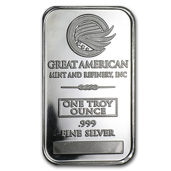 1 oz Silver Bar - Great American Mint (GAM) 1 oz Silver Bar - Great American Mint (GAM)