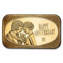 1 oz Silver Bar - Happy Anniversary (U.S. Silver Corporation)