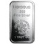 1 oz Silver Bar - Heraeus (Hanau, Germany, w/Flower)