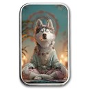 1 oz Silver Bar - Holy Land Mint Human Dogs- Sol Colorized