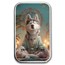 1 oz Silver Bar - Holy Land Mint Human Dogs- Sol Colorized