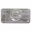 1 oz Silver Bar - Israel (Star of David, Frosted, 25th Anniv)