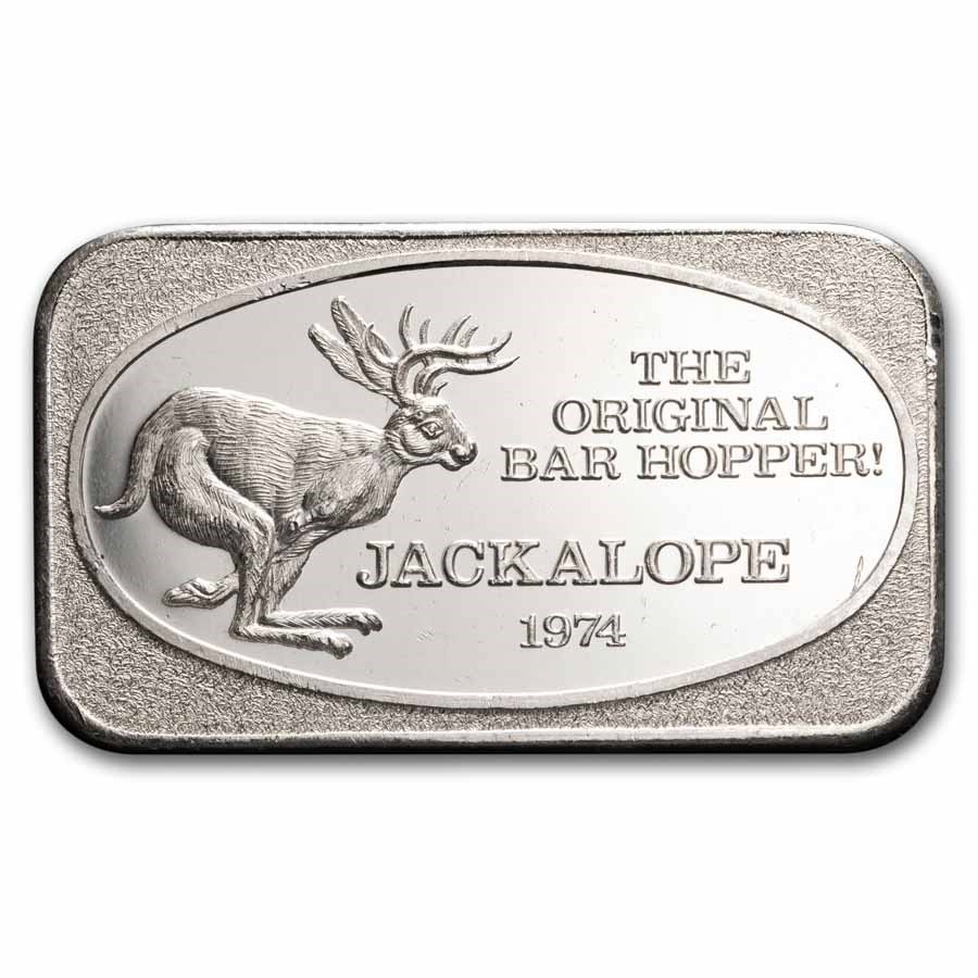 1 oz Silver Bar - Jackalope (U.S. Silver Corporation)