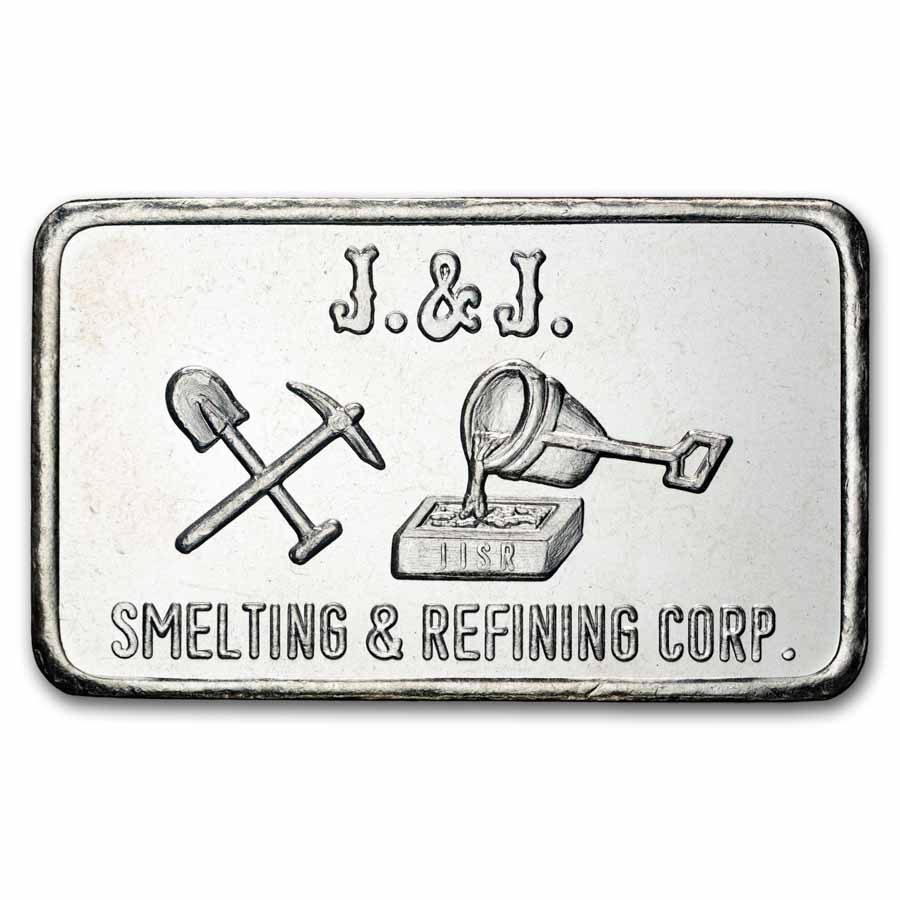 Buy 1 oz Silver J&J Smelting & Refining Corp Bar | APMEX