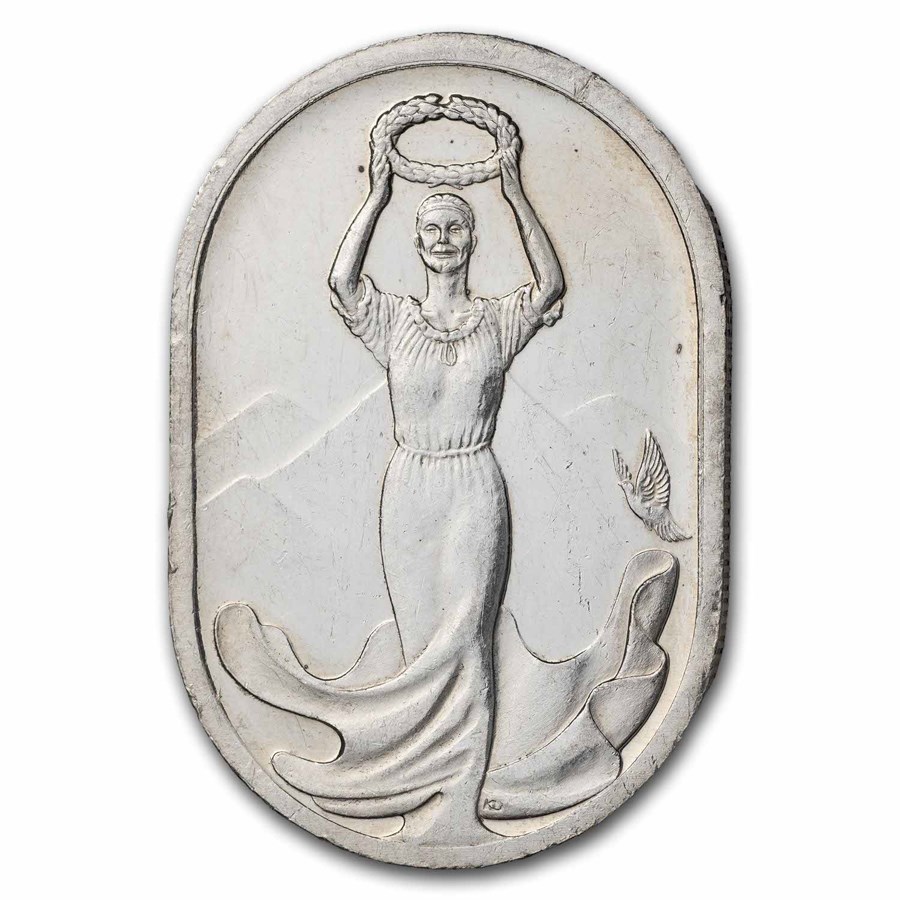 1 oz Silver Bar - Johnson Matthey (1988 Olympic Games Visa, JM) 1 oz Silver Bar - Johnson Matthey (1988 Olympic Games Visa, JM)