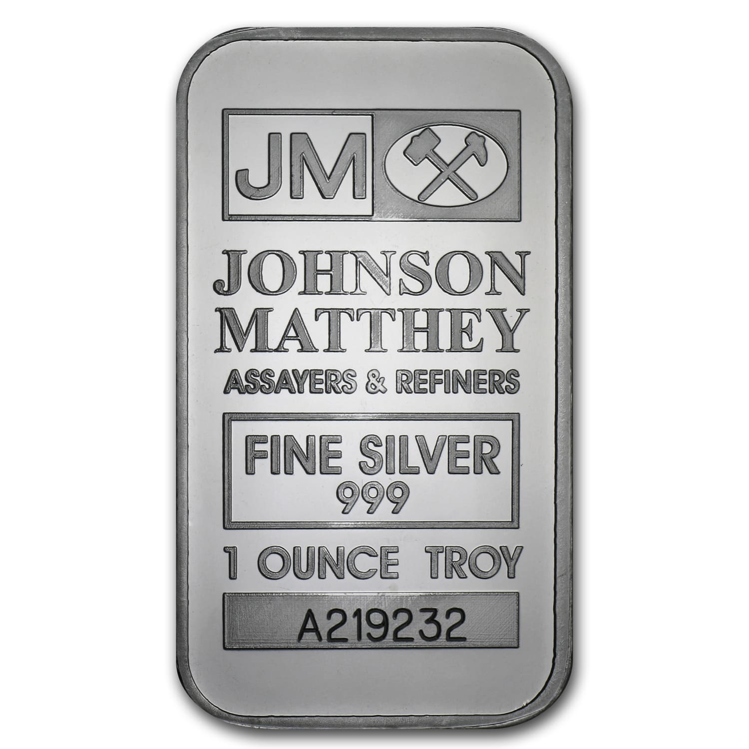シルバー ゴールド アンティークコイン 1-Ounce Silver Bar Johnson