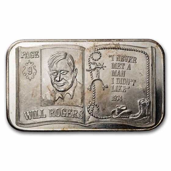 1 oz Silver Bar - Man's Contribution 5 Bar Set (Silver Corp, #46)