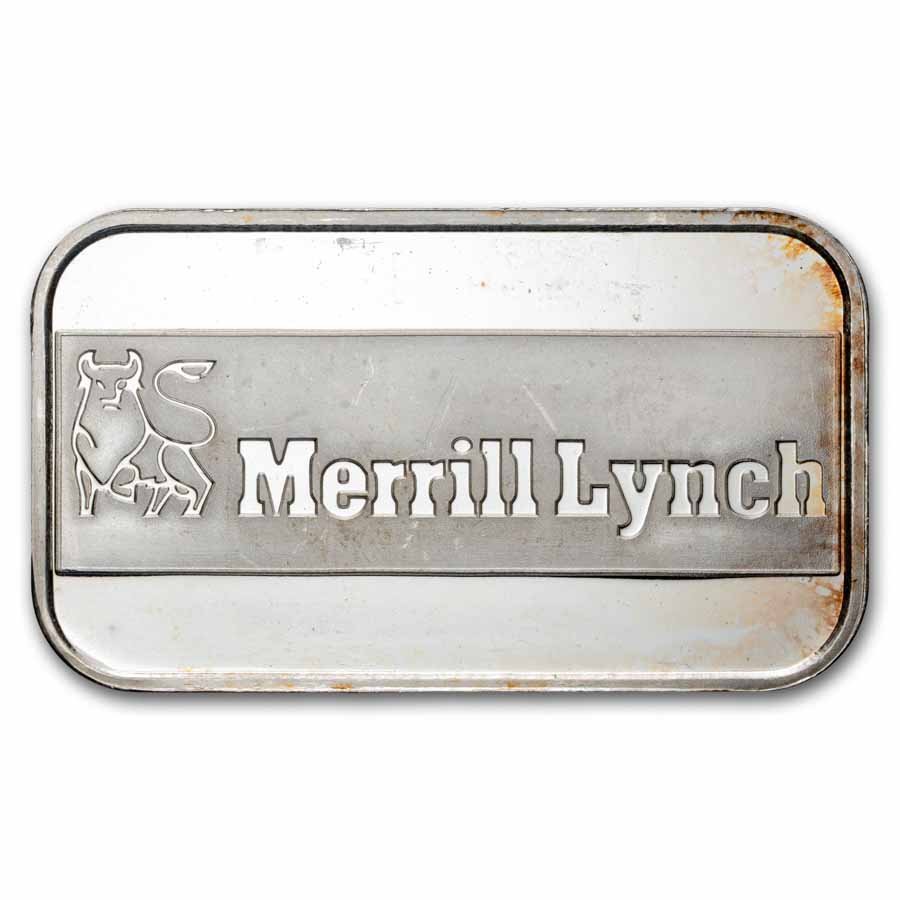 Buy 1 oz Silver Bar - Merrill Lynch | APMEX
