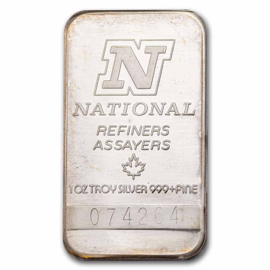 Buy 1 oz Silver Nat Refiners-Assayers (Canada) Bar | APMEX