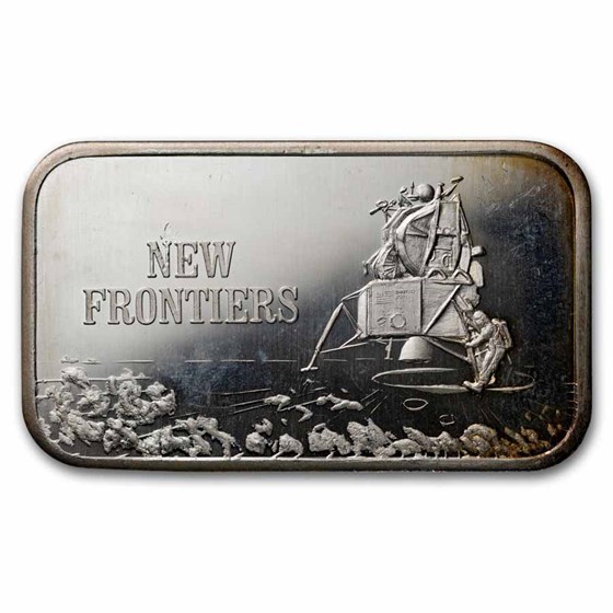 1 oz Silver Bar - New Frontiers (U.S. Silver Corporation/Mark IV)