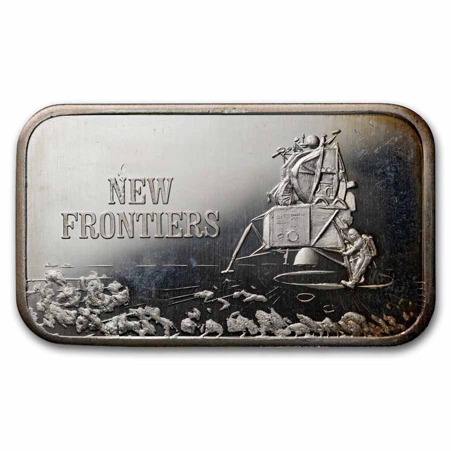 1 oz Silver Bar - New Frontiers (U.S. Silver Corporation/Mark IV)