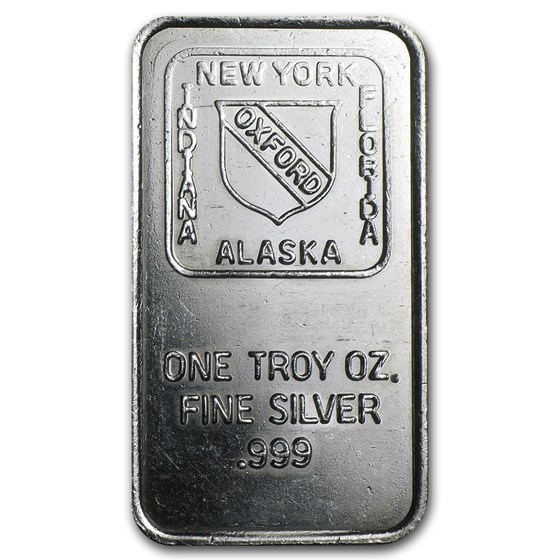 1 oz Silver Bar - Oxford Mint (Random Motif) 1 oz Silver Bar - Oxford Mint (Random Motif)