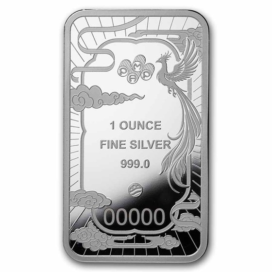 Buy 1 oz Silver PAMP Suisse Good Luck Phoenix Bar | APMEX
