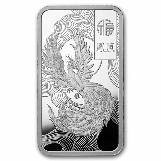 Buy 1 oz Silver PAMP Suisse Good Luck Phoenix Bar | APMEX