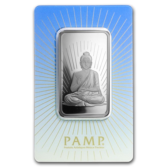 1 oz Silver Bar - PAMP Suisse Religious Series (Buddha, In Assay) 1 oz Silver Bar - PAMP Suisse Religious Series (Buddha, In Assay)