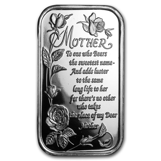 Buy 1 oz Silver Bar - Poem for Mother (w/Box & Capsule) | APMEX