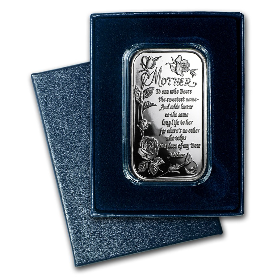 Buy 1 oz Silver Bar - Poem for Mother (w/Box & Capsule) | APMEX