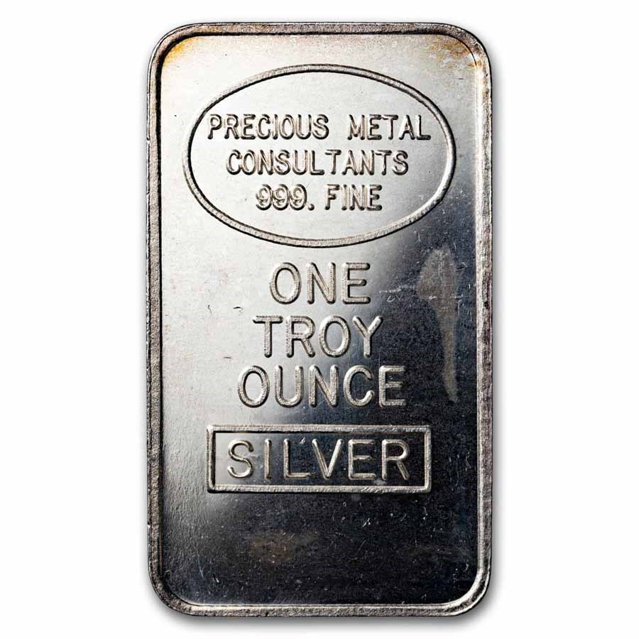 1 oz Silver Bar - Precious Metals Consultants (PMC)