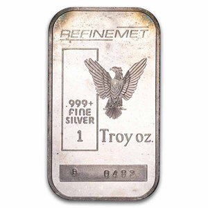 1 oz Silver Bar - RefineMet (