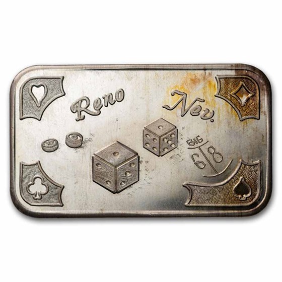 1 oz Silver Bar - RENO (Mother-Lode)