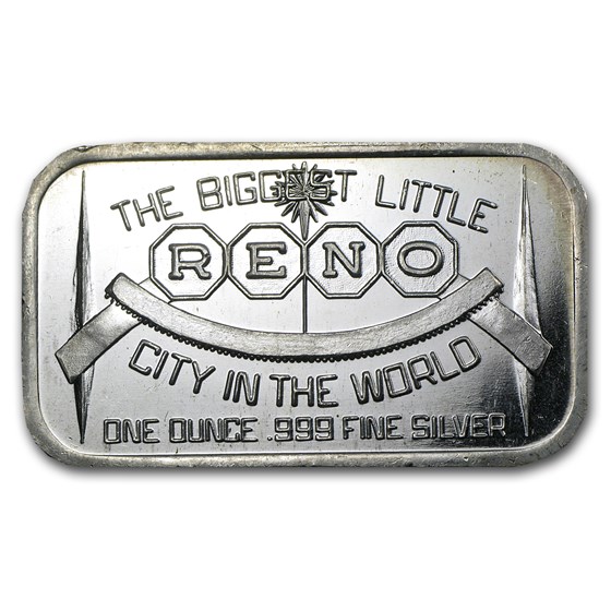 1 oz Silver Bar - RENO (Silvertowne)