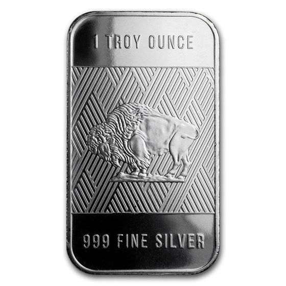 Buy 1 oz Silver Bar - RMC Buffalo | APMEX