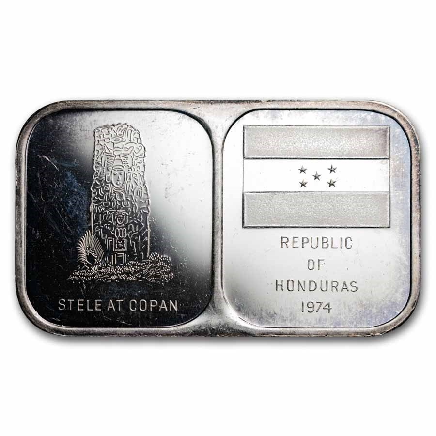 1 oz Silver Bar - Rosario Resources (Random Motif)
