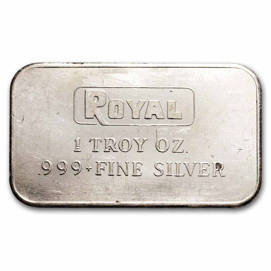 1 oz Silver Bar - Royal (Engelhard)