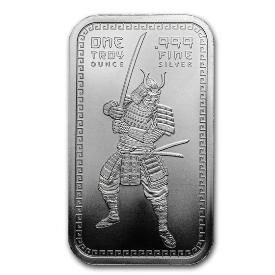 1 oz Silver Bar - Samurai Warrior 1 oz Silver Bar - Samurai Warrior