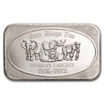 1 oz Silver Bar - San Diego Zoo (U.S. Silver Corporation)