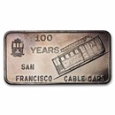 1 oz Silver Bar - San Francisco Private Mint (Random Motif)