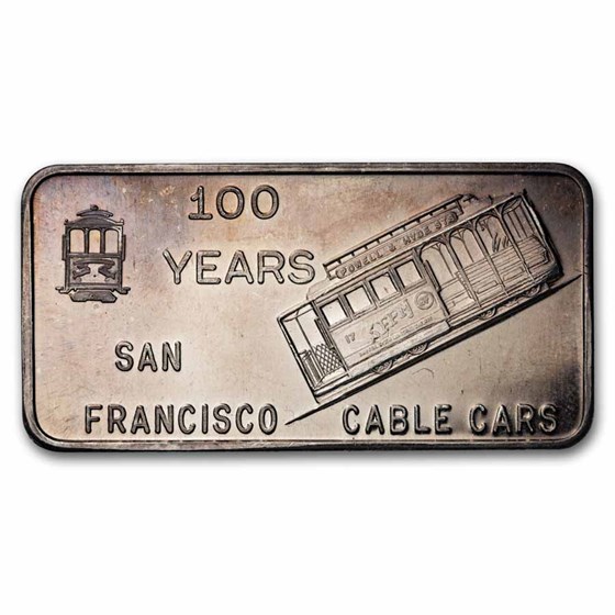 1 oz Silver Bar - San Francisco Private Mint (Random Motif)