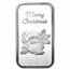 1 oz Silver Bar - Santa