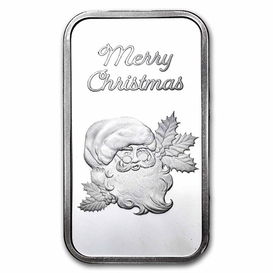 1 oz Silver Bar - Santa 1 oz Silver Bar - Santa