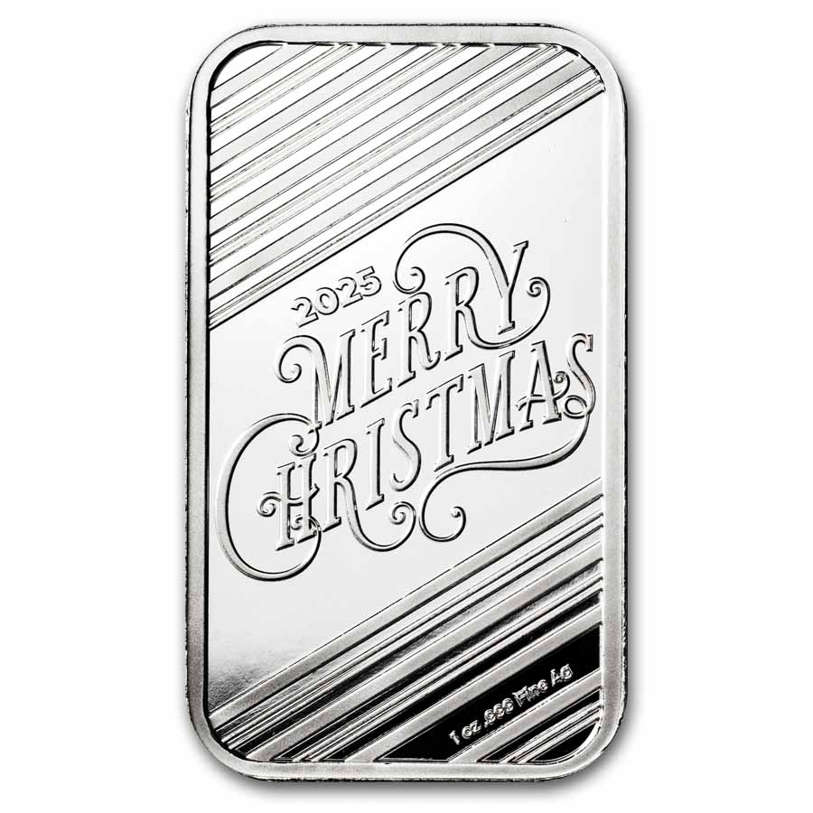 Buy 1 oz Silver Santa Claus Bar | APMEX