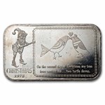 1 oz Silver Bar - Second Day of Christmas (U.S. Silver Corp.)