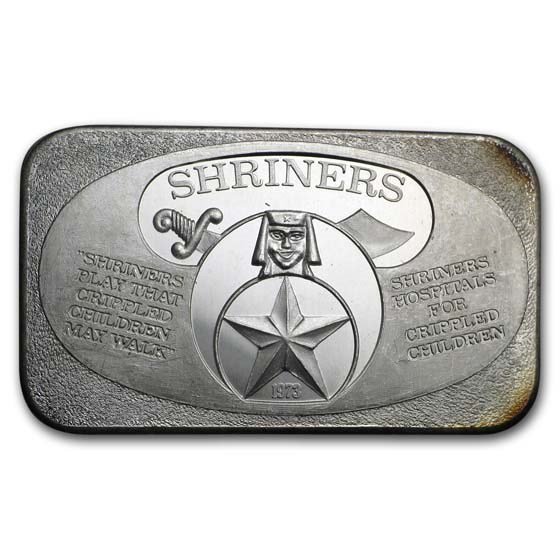 1 oz Silver Bar - Shriners