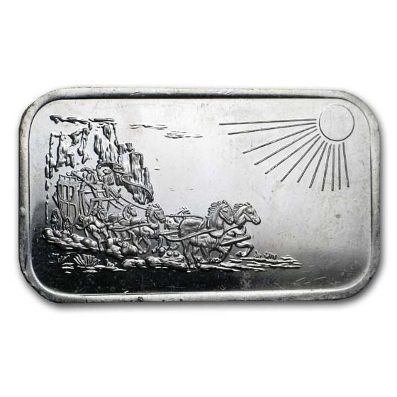 1 oz Silver Bar - SilverTowne (Stagecoach)