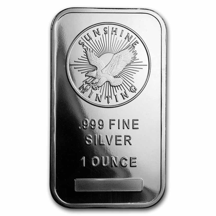 Buy 1 oz Silver Bar - Sunshine (Mint Mark SI) - APMEX