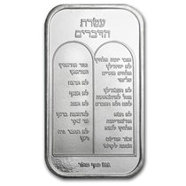 1 Oz Silver Bar Ten Commandments Hebrew 1 Oz Silver Bars Apmex
