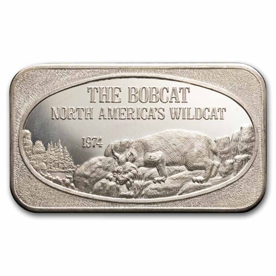 1 oz Silver Bar - The Bobcat (U.S. Silver Corporation)