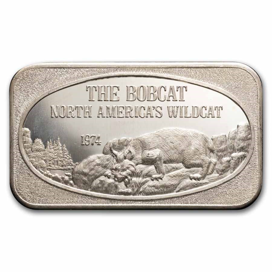 1 oz Silver Bar - The Bobcat (U.S. Silver Corporation)
