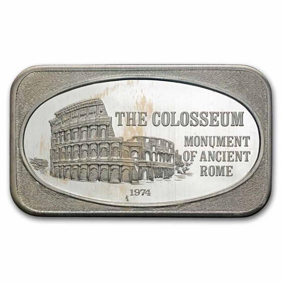 1 oz Silver Bar - The Colosseum (U.S. Silver Corporation)
